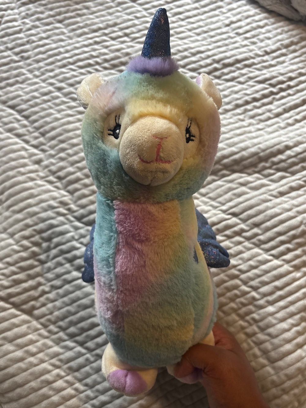 Wild Republic Llamacorn Plush Pastel Rainbow Unicorn Llama Glitter Wings